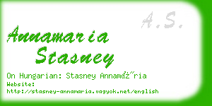 annamaria stasney business card